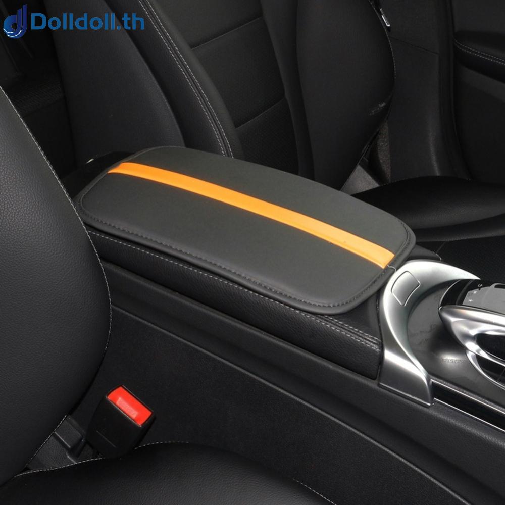 [Dolldoll]Universal Fit Soft Leather Car Armrest Console Cover Pad Non Slip Durable Design