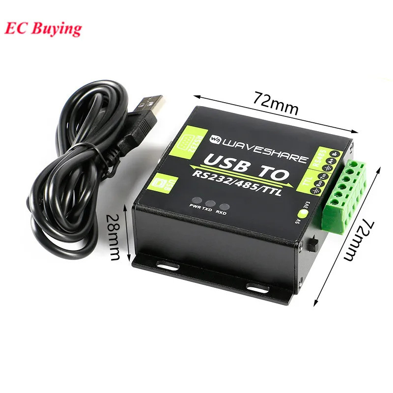 FT232RL USB to RS232/RS485/TTL 232 485 UART โมดูลการสื่อสาร Serial Bidirectional เกรดอุตสาหกรรมพร้อม