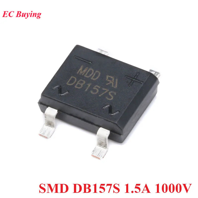 50/10pcs SMD DB157S DB157 SOP-4 1.5A 1000V Bridge Rectifiers Single-Phase Glass Passivation Diode Br