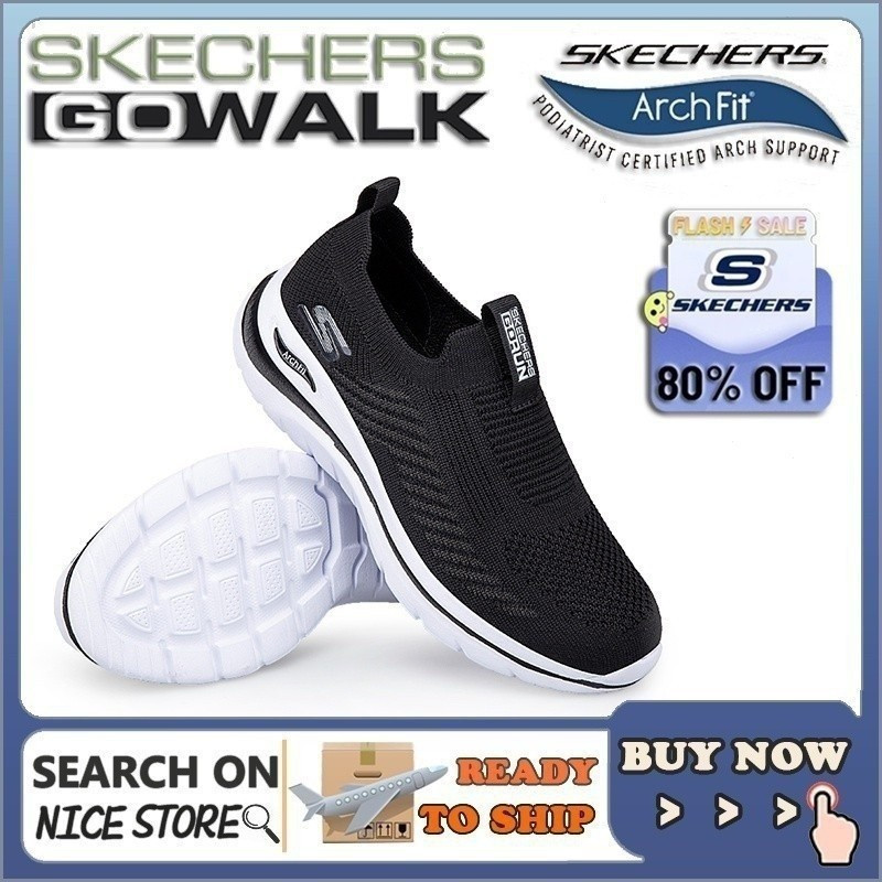 [รองเท้าผ้าใบผู้ชาย]]คลังสินค้าพร้อม Skechers_ Go-walk Arch-fit super summer Breathable Comfy Breath