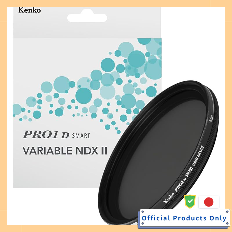 Kenko PRO1D Smart Variable ND Filter NDX II 49mm ND3~32, 62mm ND3~450, Waterproof and Oil Resistant 