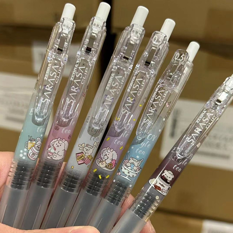 ญี่ปุ่น ZEBRA ZEBRA Dessert Tribe Limited ปากกาเจลกดปากกาเวอร์ชั่นญี่ปุ่นปากกาสีดํา