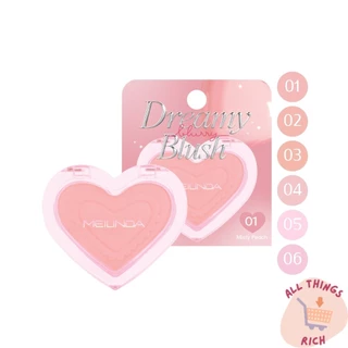 MEILINDA Dreamy Blurry Blush เมลินดา บลัชออน สีสวย ปัดแก้มง่าย พกสะดวก ติดทน สีละมุน สีชัด
