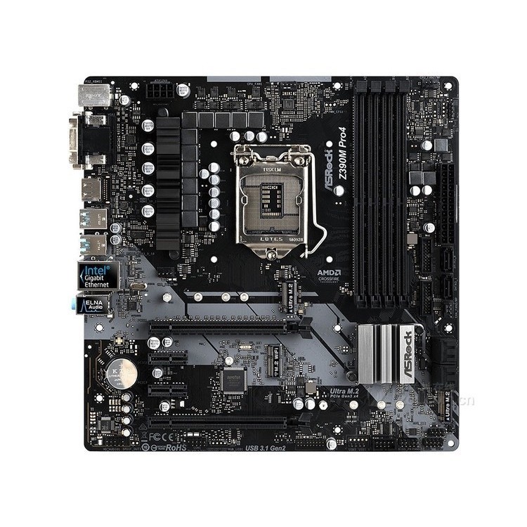 90% ใหม่!ASROCK/ASROCK Technology Z390M Pro4 1151 Pin รองรับแผ่นกลางรุ่นที่ 9 8
