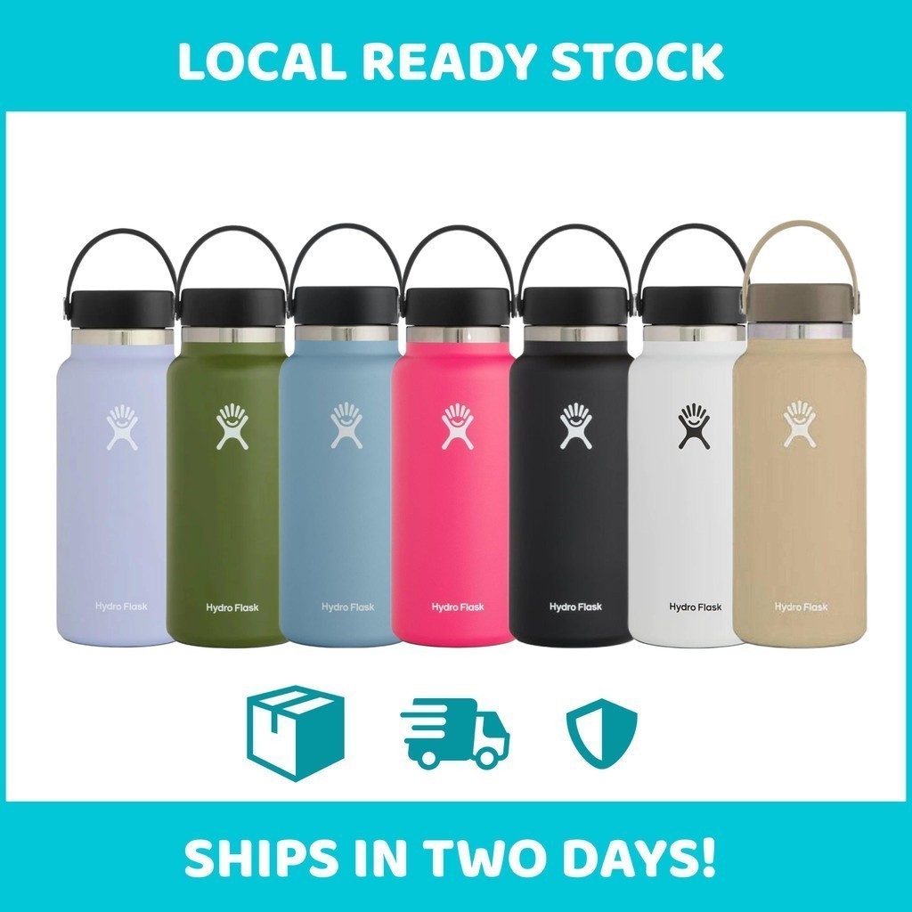 Hydro Flask 32oz 40oz ขวดน้ําสแตนเลสหุ้มฉนวนสุญญากาศปากกว้าง SG