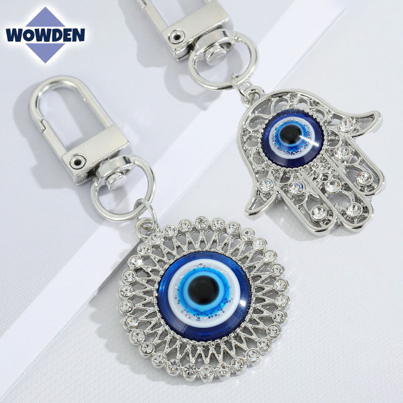 Evil Eye พวงกุญแจ เครื่องราง โมบายฮวงจุ้ย ขับไล่สิ่งชั่วร้าย นำโชคดี สําหรับห้อยกระเป๋า แขวนในรถ