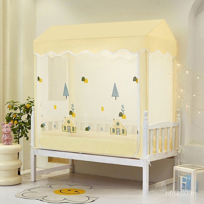 Shock-proof เตียงเด็กมุ้งกันยุง Splicing เตียงใหม่รวมทุกอย่างด้านล่าง Yurt เตียงเด็ก Anti-ในครัวเรือ