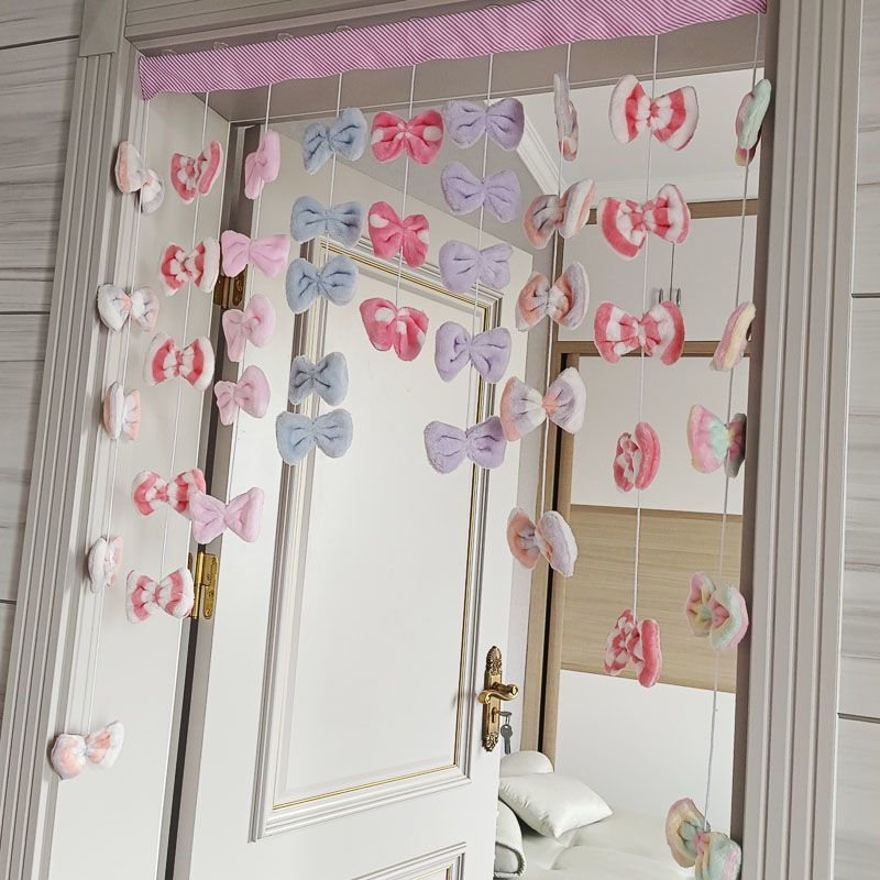 New Product#INS Wind Star Bowknot Bed Curtain Girl Cartoon Door Curtain Bedroom Door Curtain Door Ha