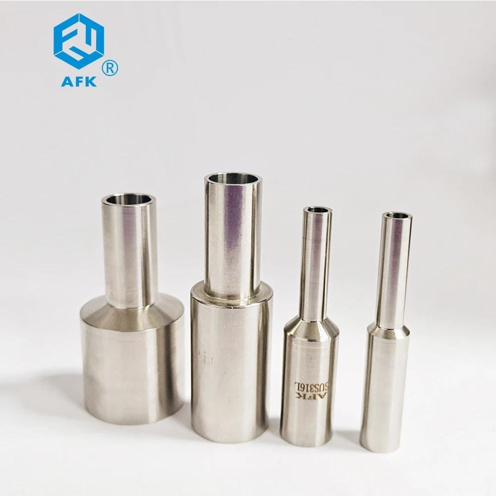 316L Stainless Steel Tube Butt Weld Reduction Union 3/8 in Weld x 1/4 in Weld