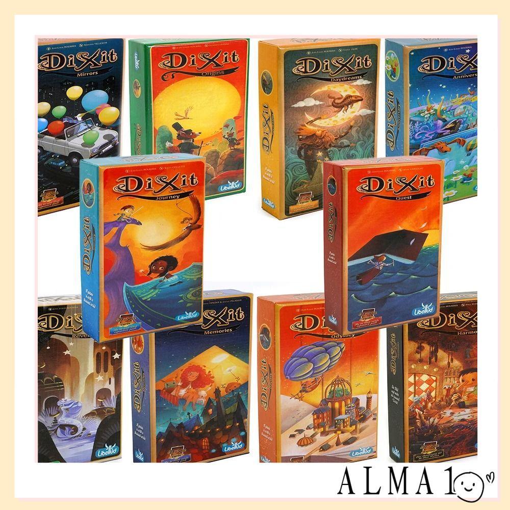 ALMA 1Box Dixit Expansion Pack, Friend Playing Camping Party Board Game Card, Family Gathering Engli