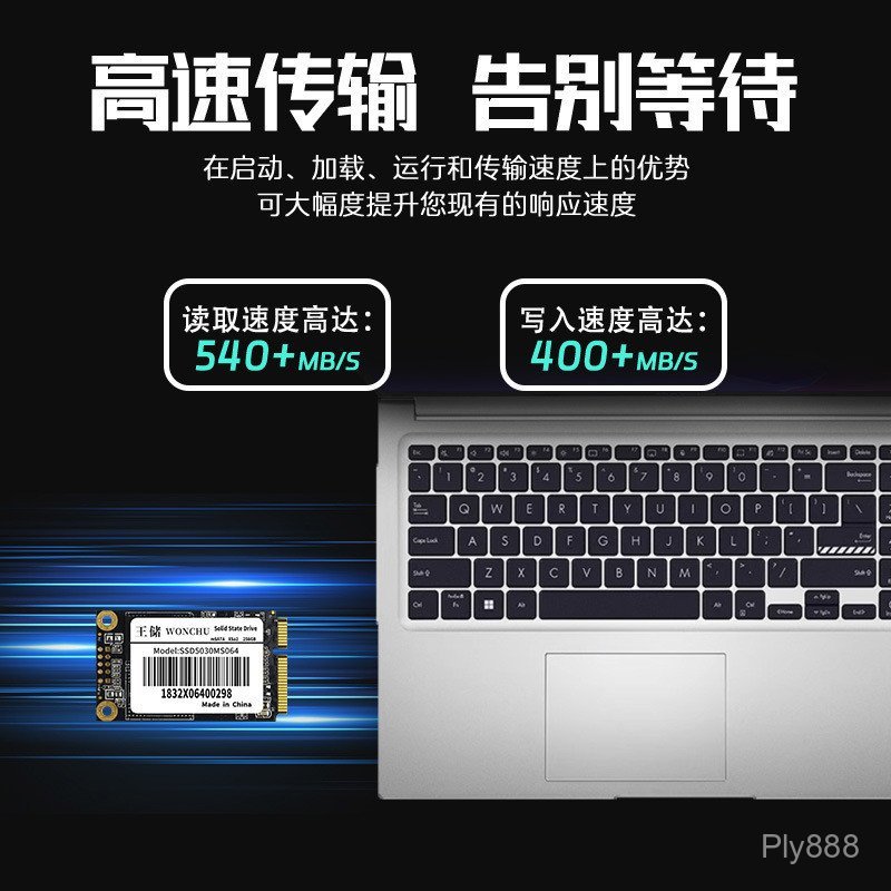 Wangcun SSD mSATA 128GB Solid State Drive ขายส่งเดสก์ท็อปโน้ตบุ๊ค 512GB 256G