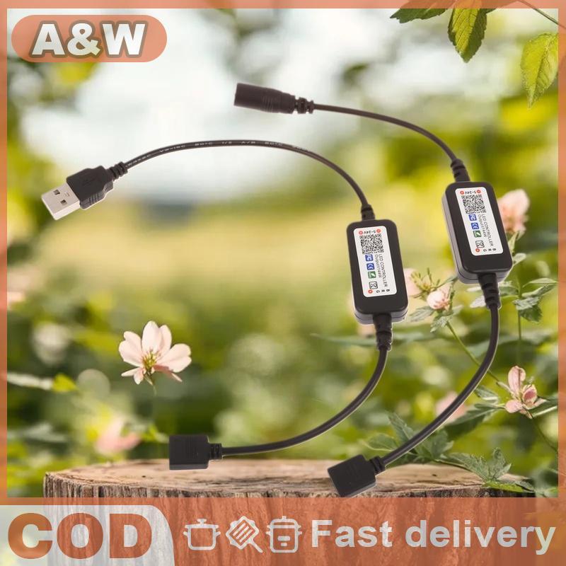 Null 1 ชุด RGB LED Strip Connector,APP Control,5V-24V USB,Music Controller null