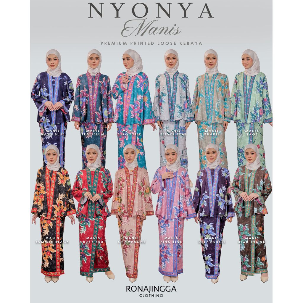 NYONYA 3.0 Premium Print Loose Kebaya