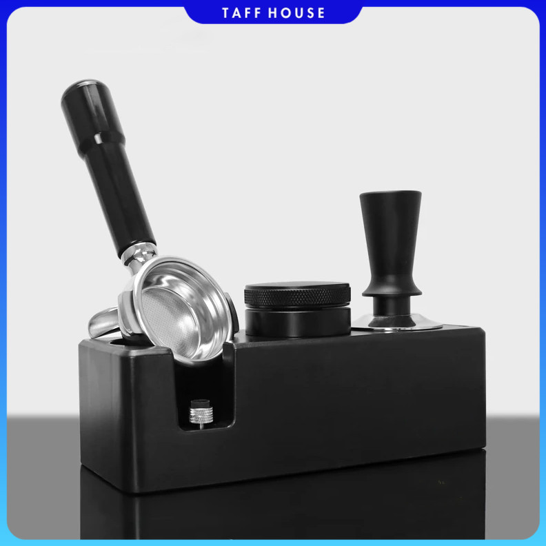 ALLKISSCAFE Coffee Tamper Station Espresso Portafilter 245x100x77mm - AK345