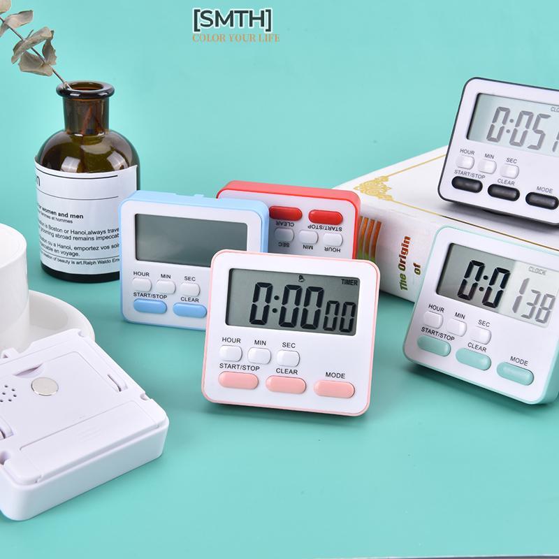 [SMTH] จอแสดงผลดิจิตอลนาฬิกาปลุกทําอาหารจับเวลาครัวนอนนาฬิกาจับเวลานาฬิกาบ้านหุ้นใหม่