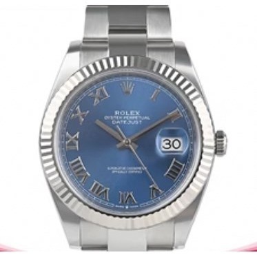 Rolex Rolex Log 41mm Blue Disc นาฬิกาผู้ชายกลไกอัตโนมัติ126334-0025