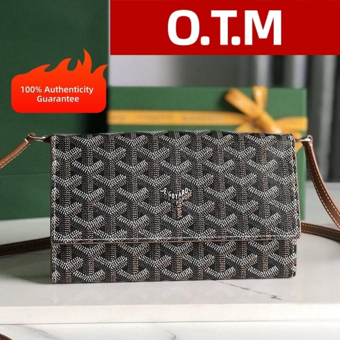 กระเป๋าสตางค์หนัง GOYARD Varenne กระเป๋าสะพายไหล่ กระเป๋าสะพายข้าง กระเป๋าข้าง (WOC) มีสินค้าในสต็อก