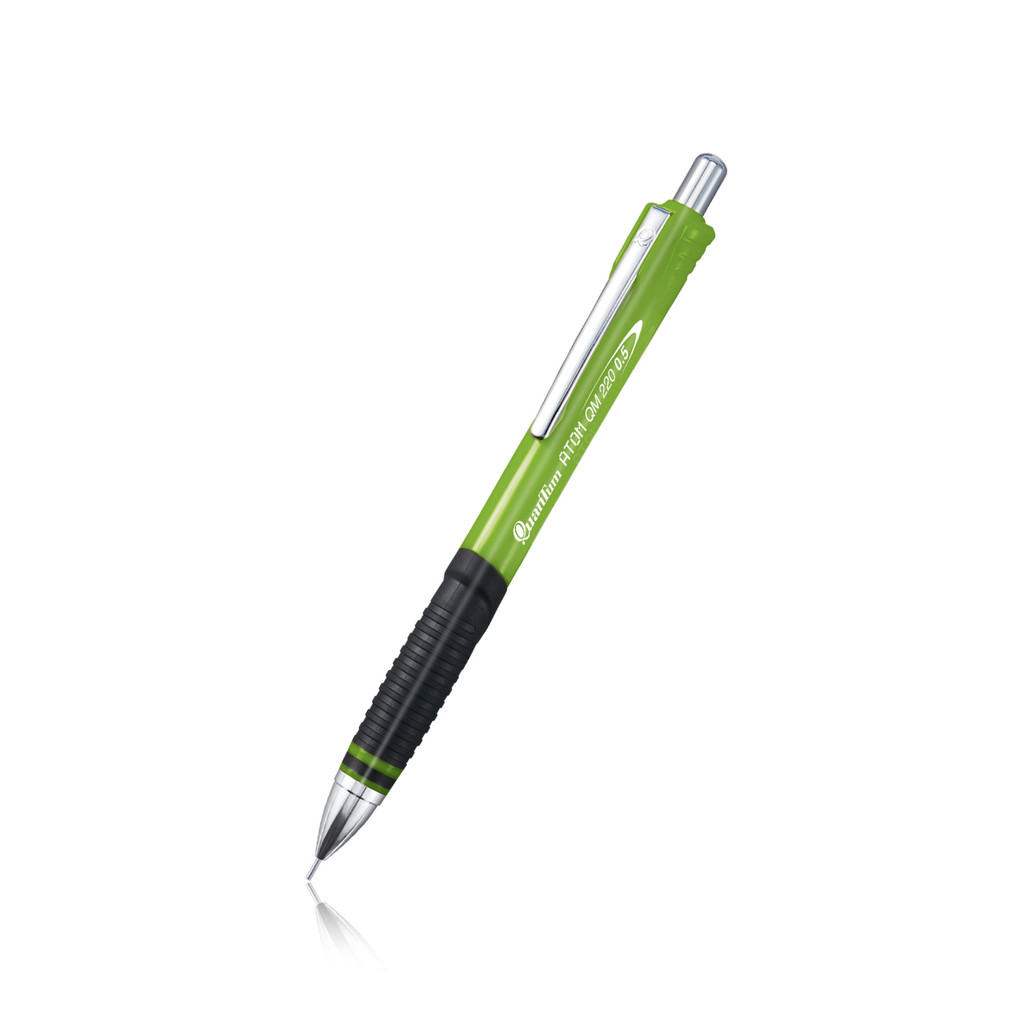 ดินสอกด QUANTUM รุ่น Atom QM-220 ด้ามเขียวอ่อน ขนาด 0.5 มม.