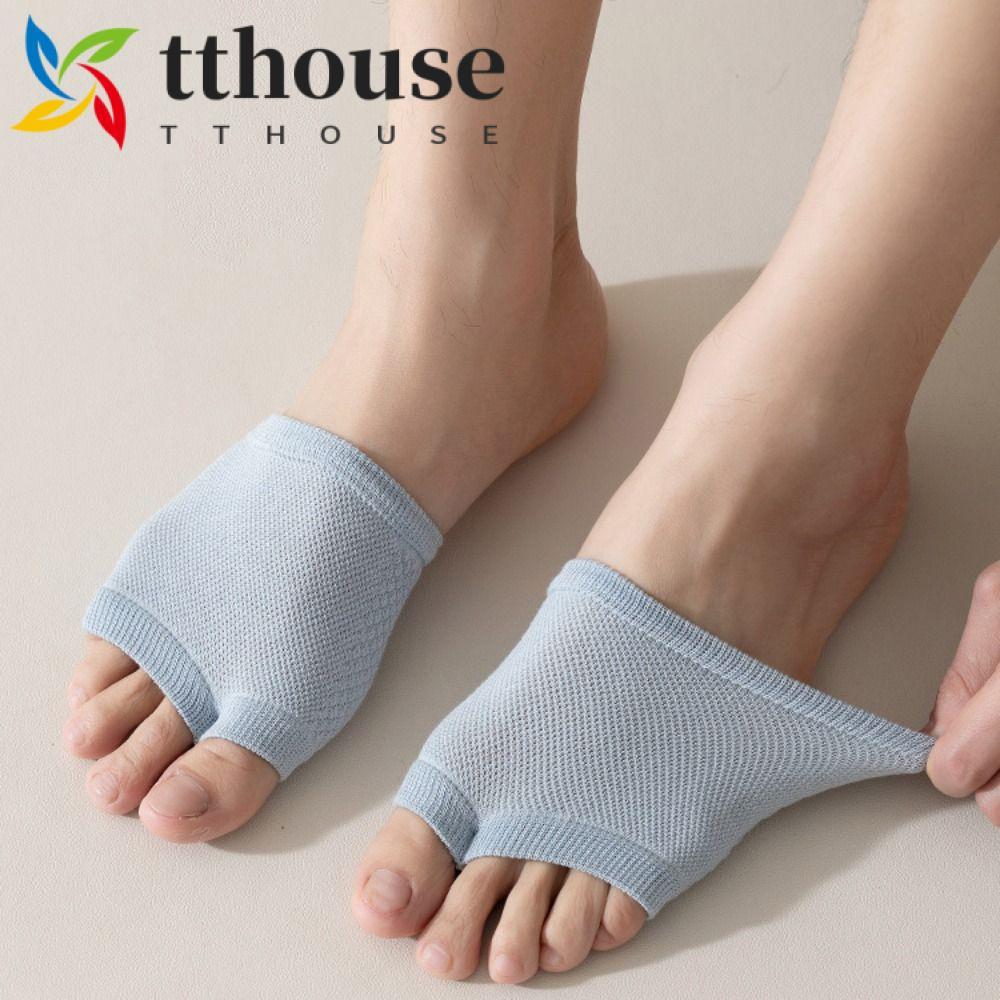 TTHOUSE Forefoot Socks, Elastic Invisible Half Feet Socks, Fashion Splitting Toes Soft Boat Socks To