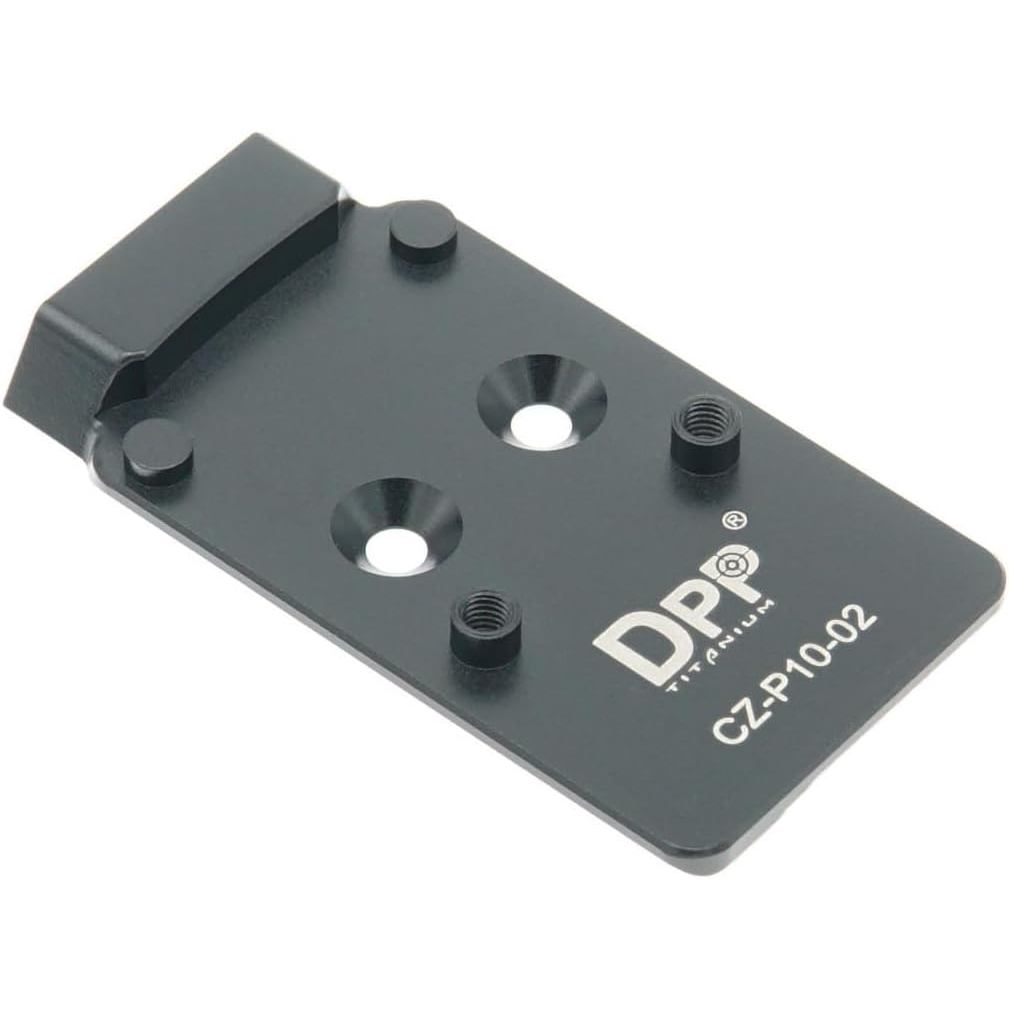 DPP Titanium Adapter Plate Compatible with CZ P10 Optic Ready and Holosun 407C/507C/508T Trijicon RM