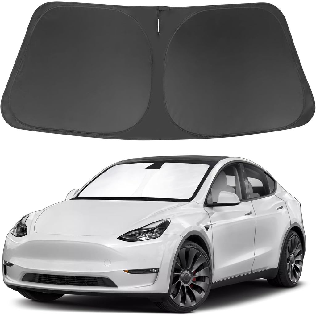 TINGLU Sun Shade for Tesla Model Y Model 3 2017-2025 2026(Fit 2025 2026 Model Y Juniper/2024 Model 3