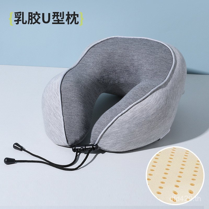 หมอนเดินทางหมอนคอแกนหมอนโลโก้ผ้าฝ้ายน้ํายางผ้าที่ถอดออกได้ล้างทําความสะอาดได้รูปแบบใหม่พิมพ์หมอนรูปต