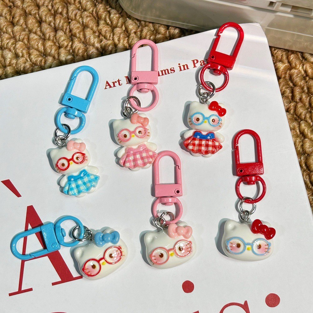 Creative สีสัน KT จี้พวงกุญแจ DIY พวงกุญแจรถตกแต่งกระเป๋าเป้สะพายหลังอุปกรณ์เสริม - รูปที่ 6