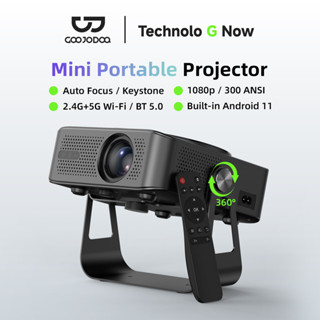 GOOJODOQ Projector 1080P HD Picture Quality 300 ANSI Intelli…