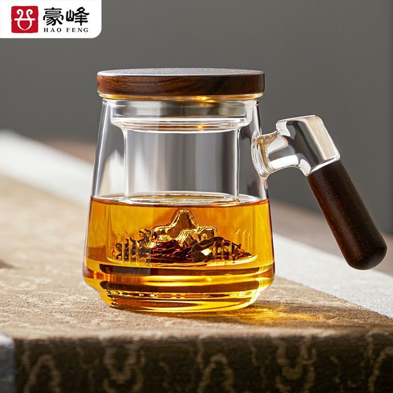 [จัดส่ง 48 ชั่วโมง] ถ้วยชาชาแยกน้ําผู้ชายสํานักงานพิธีชงชาดื่มถ้วยชาส่วนบุคคลเฉพาะแก้วญี่ปุ่นถ้วยน้ํ