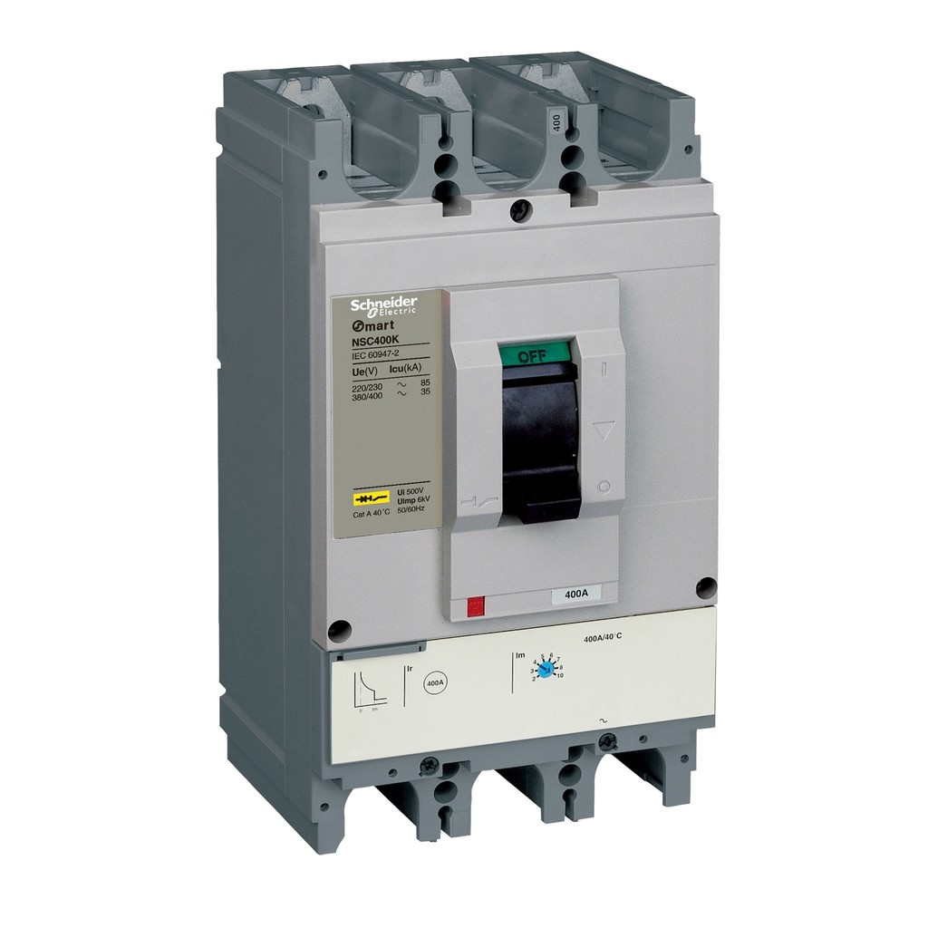 ใหม่ร้อน Schneider Osmart Series NSC400K 35kA 400A 3P3T Moulded Case Circuit Breaker Miniature สําหร