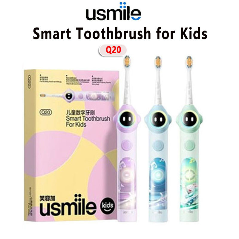 Usmile แปรงสีฟันอัจฉริยะสําหรับเด็ก Q20 แปรงสีฟันไฟฟ้า Soundwave แปรงสีฟันไฟฟ้ากันน้ําแบบโต้ตอบ