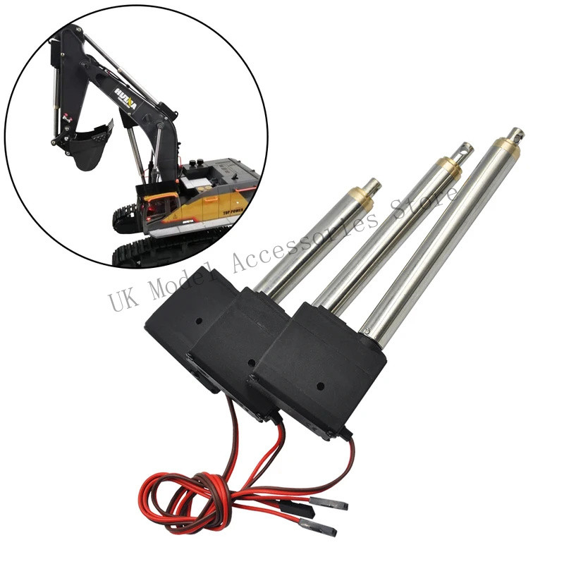 HUINA 1592 DIY อัพเกรดแขนขับรถ Servo สําหรับ 592 RC Crawler รถ 22CH 1:14 RC Alloy Excavator กระบอกโลหะ Part XWWS