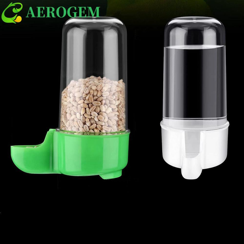 AEROGEM ชามป้อนอาหาร Automatic Cockatiel Drinking Cup Finch Hamster Canary Cage Accessories