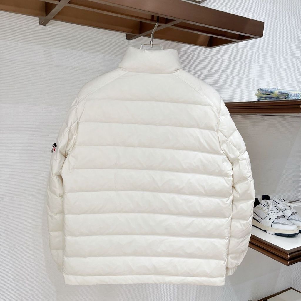 2E1U Moncle* Winter New Warm Lightweight Men's Down Jacket Fashion Short Casual Stand Collar Coat