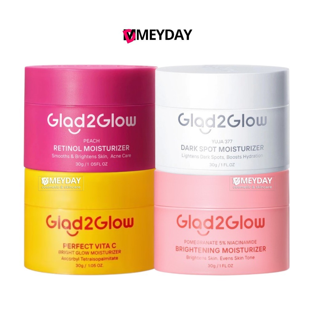 Glad2glow Moisturizer แกลดทูโกลว์ มอยเจอร์ไรเซอร์ 30g.