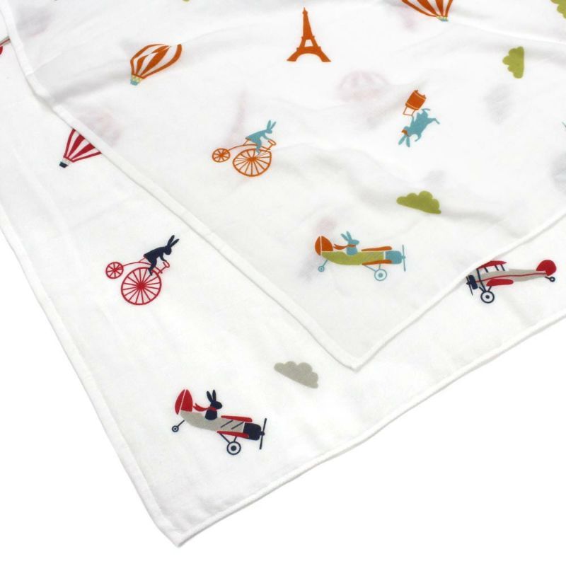 {Ready Stock} Made in Japan Ehime Imabari hugme ผ้าฝ้ายออร์แกนิกสามชั้นเส้นด้ายฝ้ายผ้าห่มขนาดเล็ก/ผ้