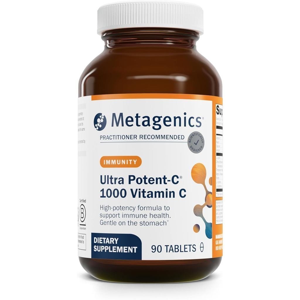 Metagenics Ultra Potent-C 1000 - อาหารเสริมวิตามินซีบัฟเฟอร์พร้อมสารต้านอนุมูลอิสระ - รองรับสุขภาพภู