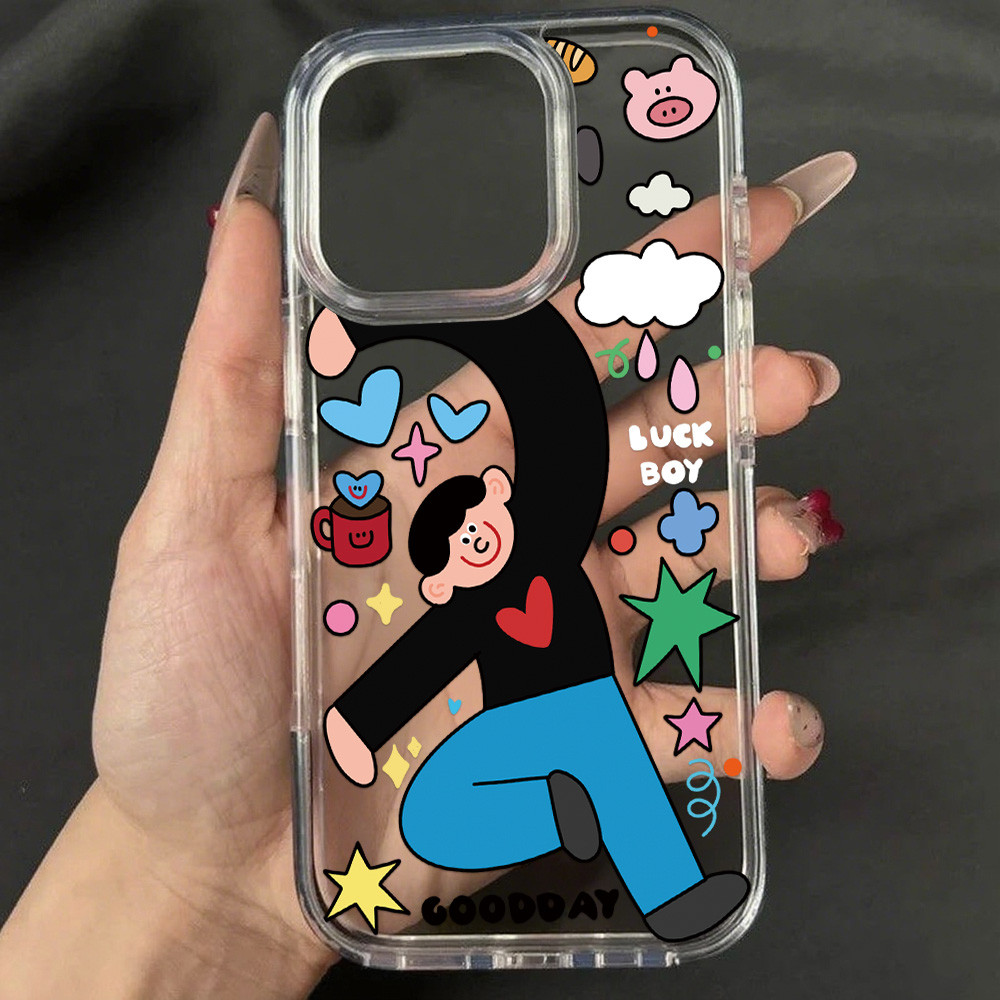 เคสโทรศัพท์ for iPhone 13 11 15 16 Pro Max Case iPhone 11 12 14 17 Pro Max 13 15 Pro 17 Air Acrylic 2 in 1 อะคริลิค ราคา ถูกที่สุด ดีลบีเคเค แกลเลอรีภาพที่ 9