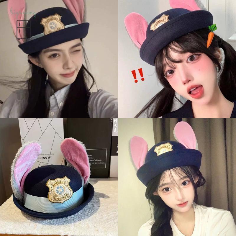 [BRN] Crazy Animal City Judy หมวกกระต่ายเด็กผู้ใหญ่หมวกคอสเพลย์น่ารัก Headwear ของขวัญวันเกิด TH