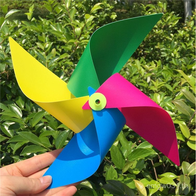 ตกแต่งดึงแขวน Windmill Four-Leaf Windmill สนุก Windmill String ตกแต่งพับสี diy ตกแต่งโฆษณา Windmill 