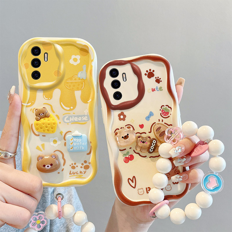 เคส For Vivo V23E TPU เคสโทรศัพท์ตุ๊กตา 3D แบบครีมมีหลายรูปแบบ BBNYGZ.