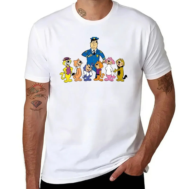 Top Cat เสื้อยืดสําหรับเด็กผู้ชายโอเวอร์ไซส์ลําลองมีสไตล์