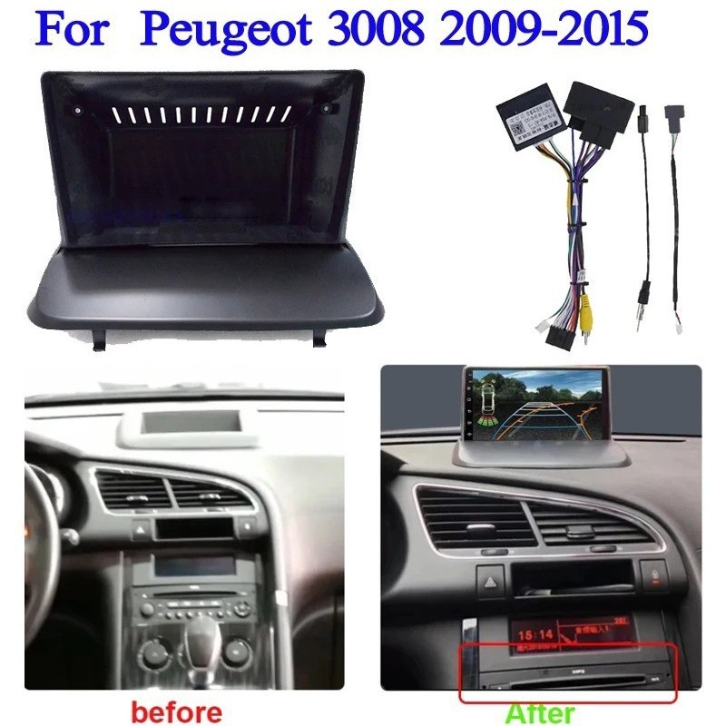 PEUGEOT 3008 กรอบนําทางเหมาะสําหรับ 2013 + PEUGEOT 3008 Android นําทางหลากหลายดัดแปลงกรอบแผง