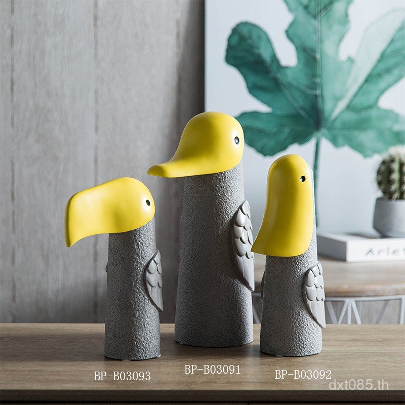 Toucan น่ารักนุ่มตกแต่งงานฝีมือตกแต่งบ้าน Nordic เรซิ่นสร้างสรรค์โมเดิร์น Simple Model Room DV1U