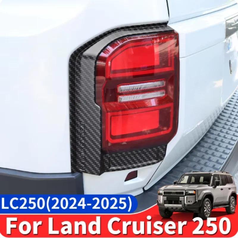 สําหรับ Toyota Land Cruiser 250 2024 2025 1958 Prado LC250 First Edition FJ250 ฝาครอบตกแต่งไฟหน้าด้า