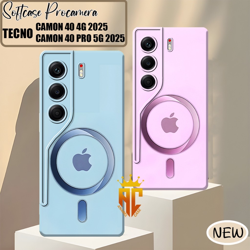 Softcase Tecno Camon 40 4G / Tecno Camon 40 Pro 4G / 5G 2025 ล่าสุด MAGSAFE Motif Casing - Case tecn