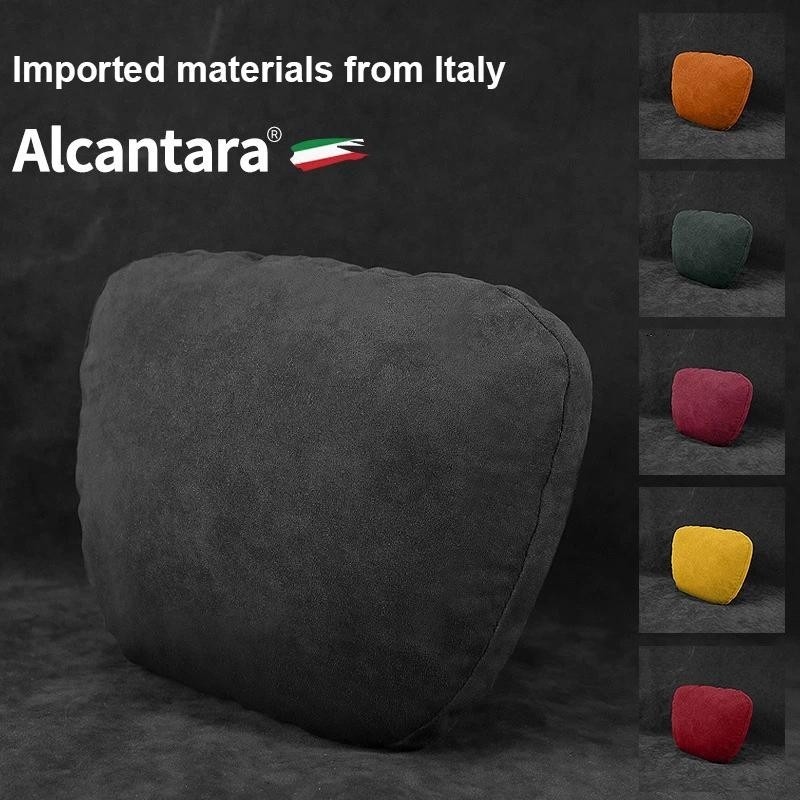 High End คอป้องกันพนักพิงศีรษะ Alcantara Suede รถ Universal ปรับหมอนคอ Rest เบาะสําหรับ Porsche