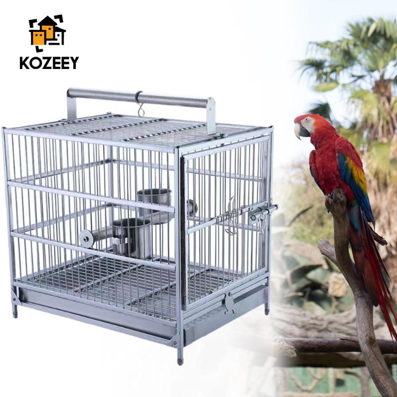 [KOZEEY] Station Cage Bird Cage Parakeet Cage with Feeder Pet Supplies Stand Cage for Budgies Lovebi