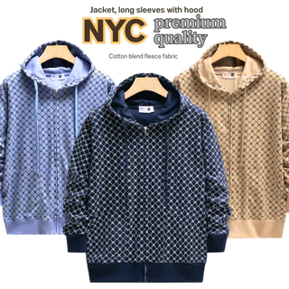 【จัดส่งในวันถัดไป】เสื้อฮู้ดดี้ลายพิมพ์สุดเท่ NYCLimited แขนยาว สไตล์เกาหลี ผ้าคอตตอน+ฟรีซ ใส่ได้ทุกเพศ พร้อมส่ง