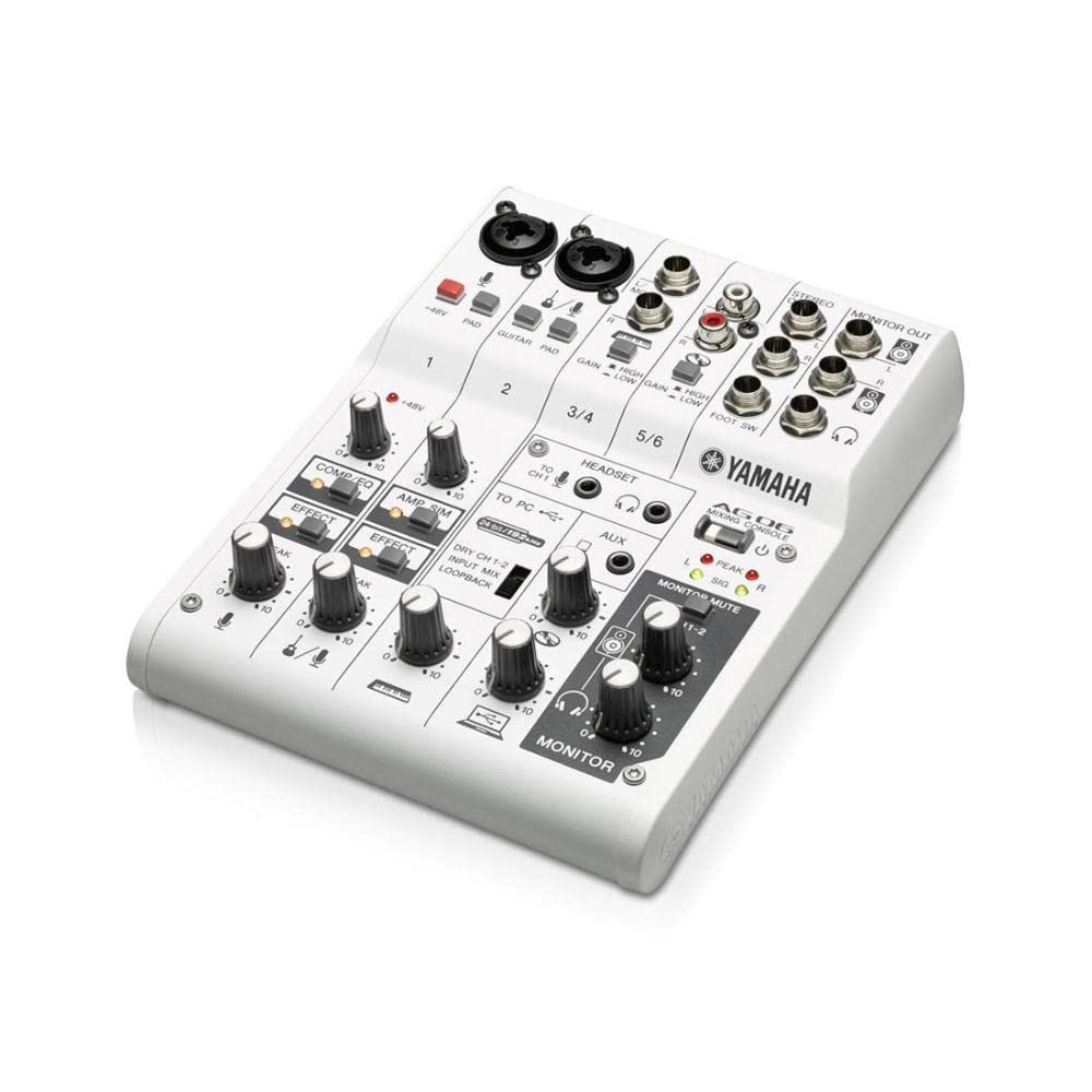 YAMAHA AG06 Webcasting Mixer YAMAHAสินค้าใหม่แท้และถูกกฎหมาย